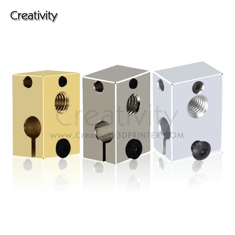 Direct Drive Extruder - Bloque Calefactor V6 PT100 de Cobre