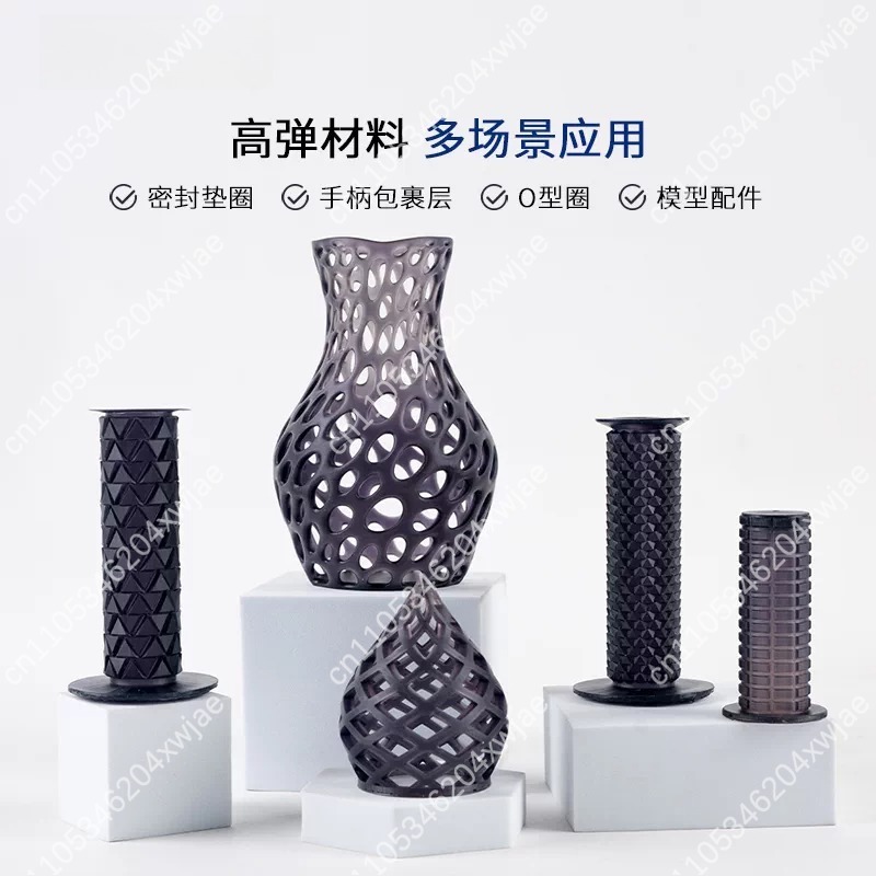 Resin Printer - Resina elástica negra flexible 70A, de