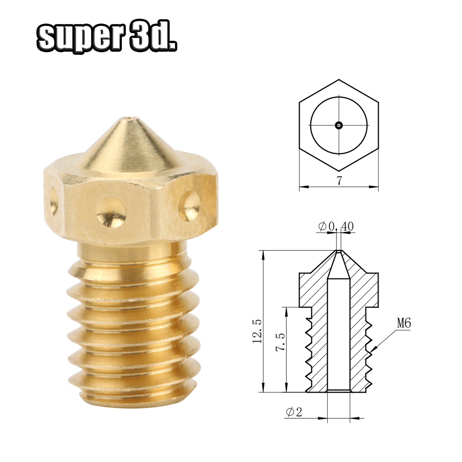 Piezas de impresora 3D, boquil - Filament 1.75 reseña y precio