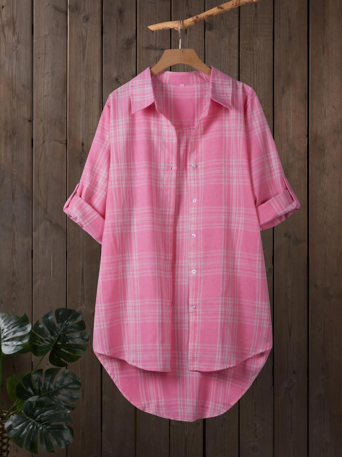Camisa de manga larga a cuadro - Resin Vat reseña y precio