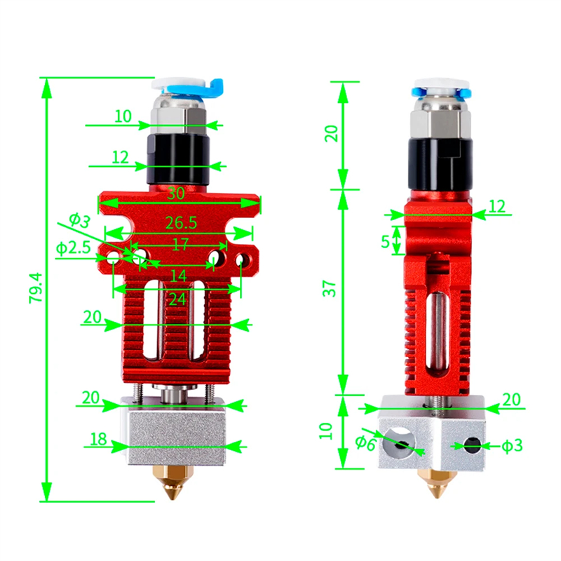 Piezas de impresora 3D CR6 SE  - Direct Drive Extruder reseña y precio