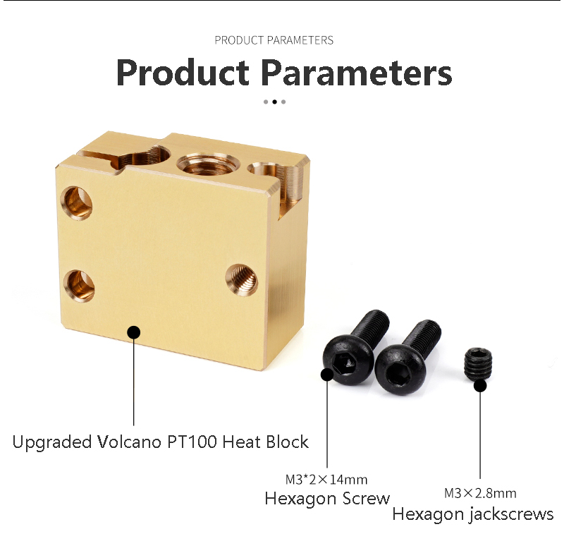 Bloque calefactor Volcano PT10 - Direct Drive Extruder reseña y precio