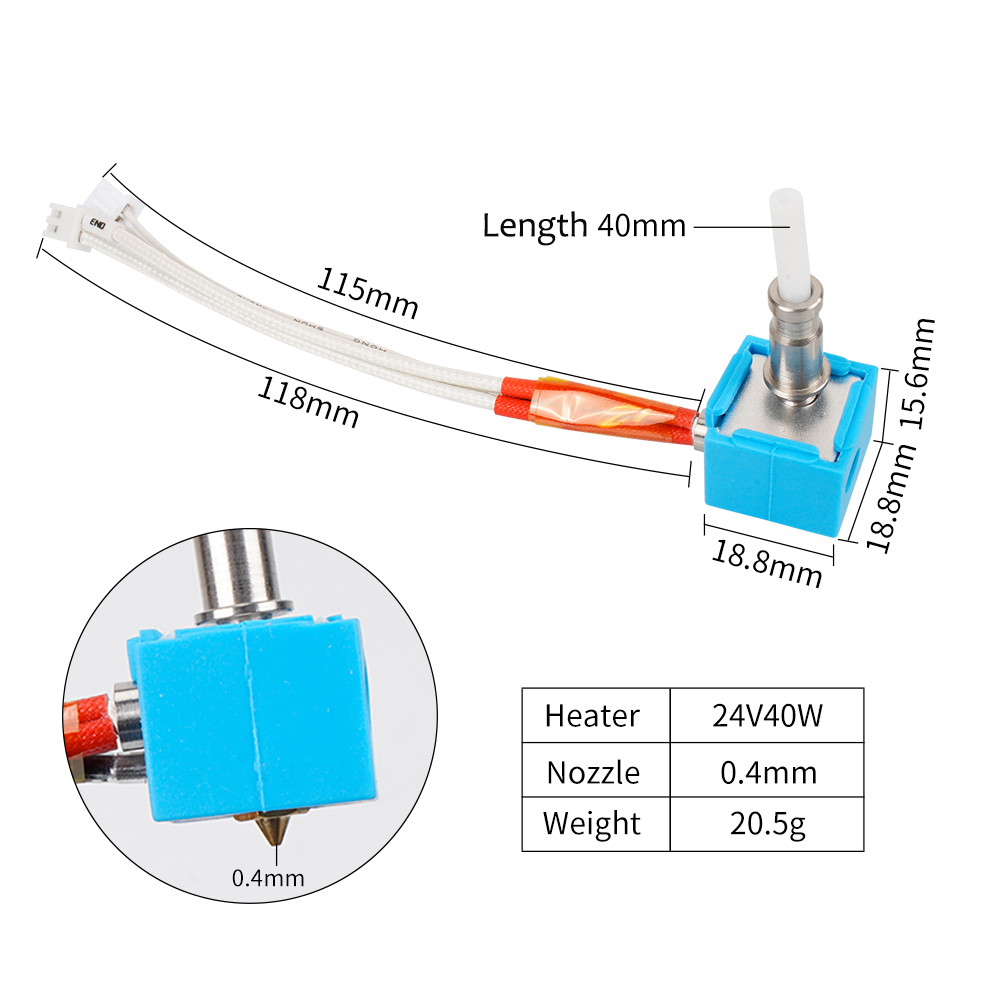 Cabezal de impresión Kobra Hot - Hotend Assembly reseña y precio