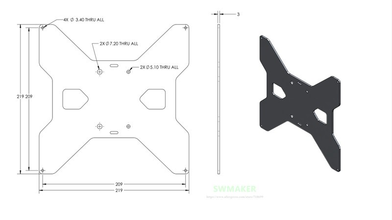 TEVO Tarantula aluminio Y carr - 3D Printer Stand reseña y precio